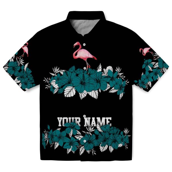 Flamingo Hibiscus Stripe Hawaiian Shirt Best selling