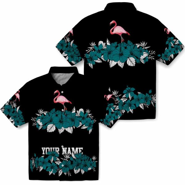 Flamingo Hibiscus Stripe Hawaiian Shirt Latest Model