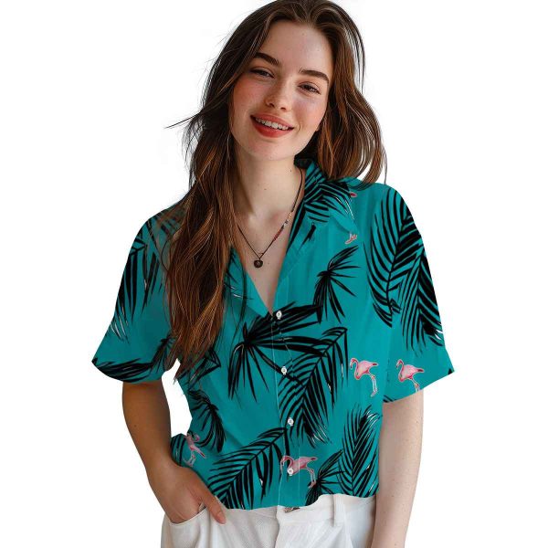 Flamingo Palm Leaf Hawaiian Shirt Trendy