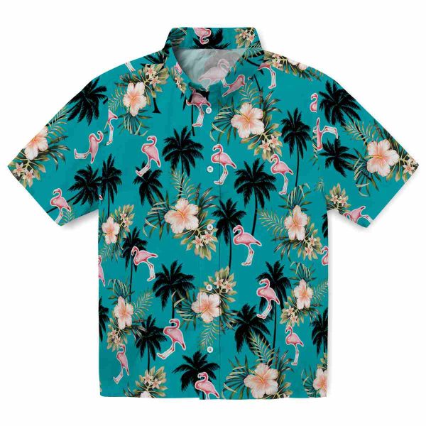 Flamingo Palm Tree Flower Hawaiian Shirt Best selling