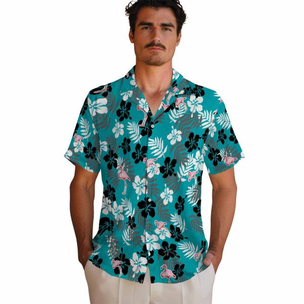 Flamingo Tropical Floral Hawaiian Shirt High quality
