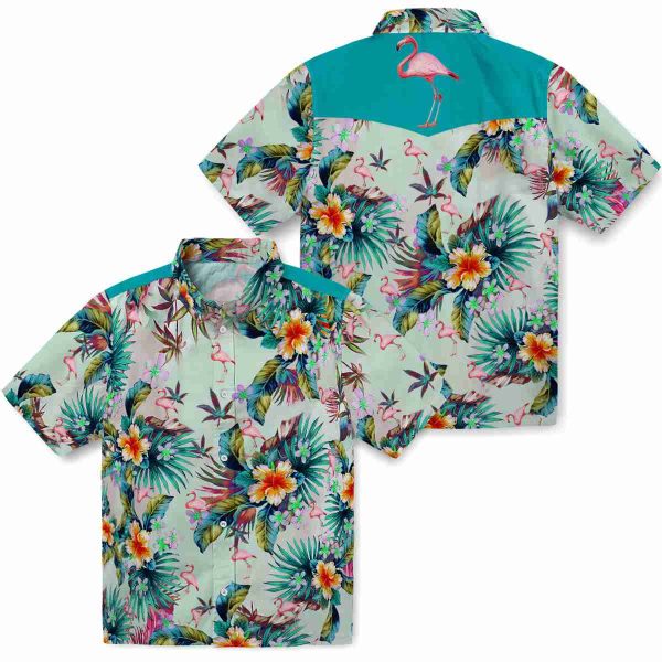 Flamingo Tropical Foliage Hawaiian Shirt Latest Model