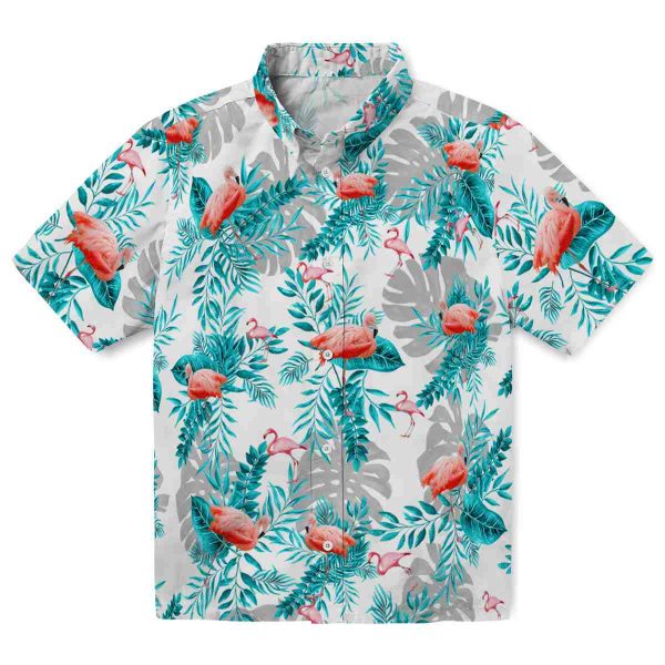 Flamingo Tropical Leaves Hawaiian Shirt Best selling