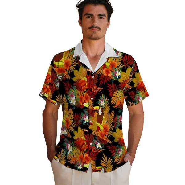 Floral Floral Toucan Hawaiian Shirt High quality