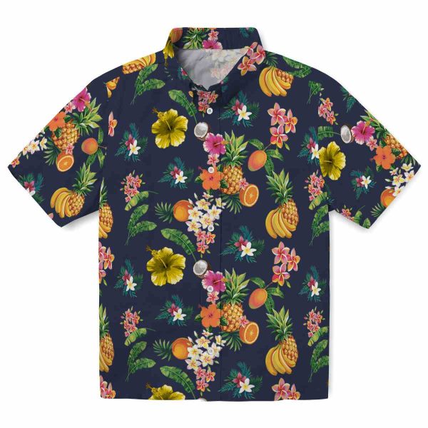 Floral Hibiscus And Fruit Hawaiian Shirt Best selling