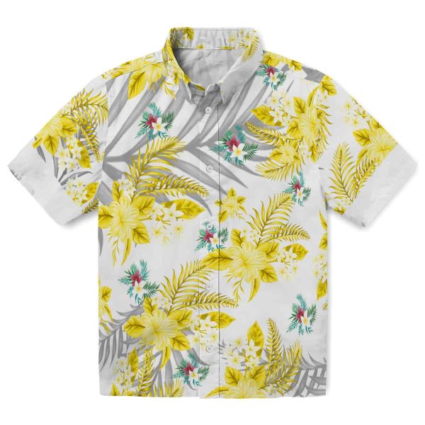 Floral Hibiscus Palm Leaves Hawaiian Shirt Best selling