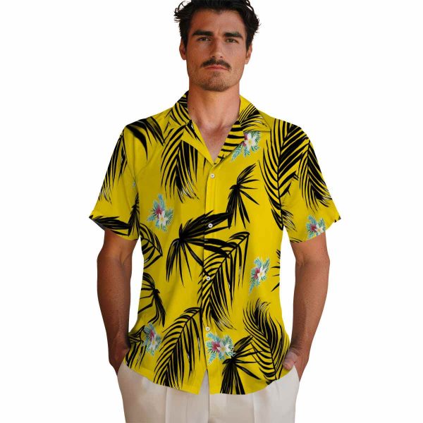 Floral Palm Leaf Hawaiian Shirt High quality