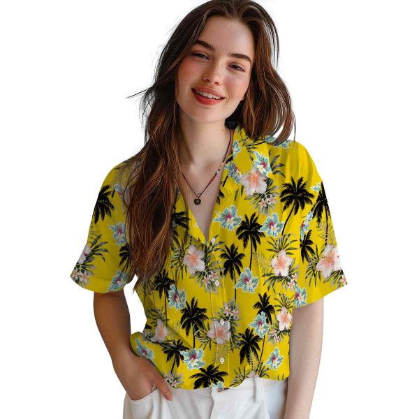 Floral Palm Tree Flower Hawaiian Shirt Trendy