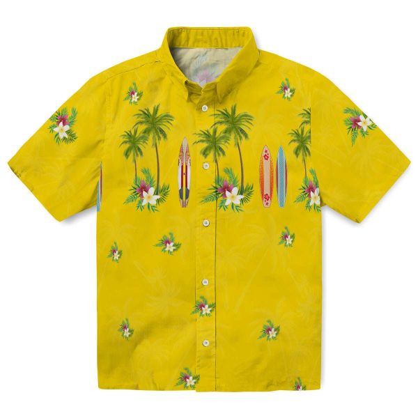 Floral Surfboard Palm Hawaiian Shirt Best selling