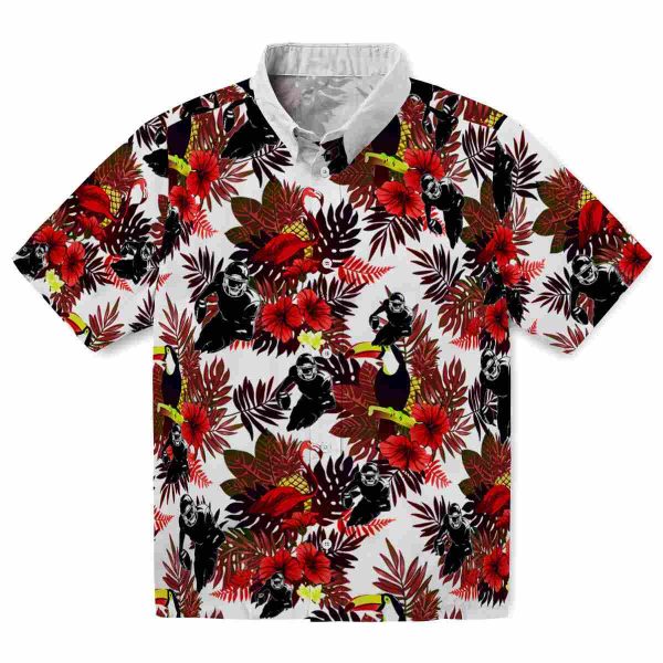 Football Floral Toucan Hawaiian Shirt Best selling