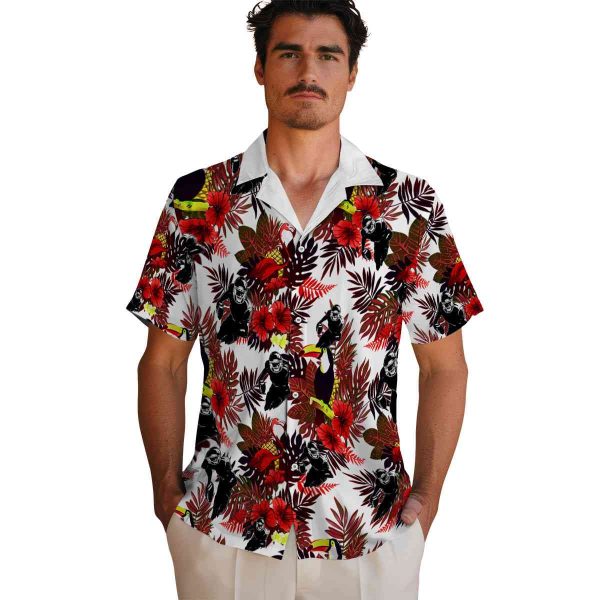 Football Floral Toucan Hawaiian Shirt High quality