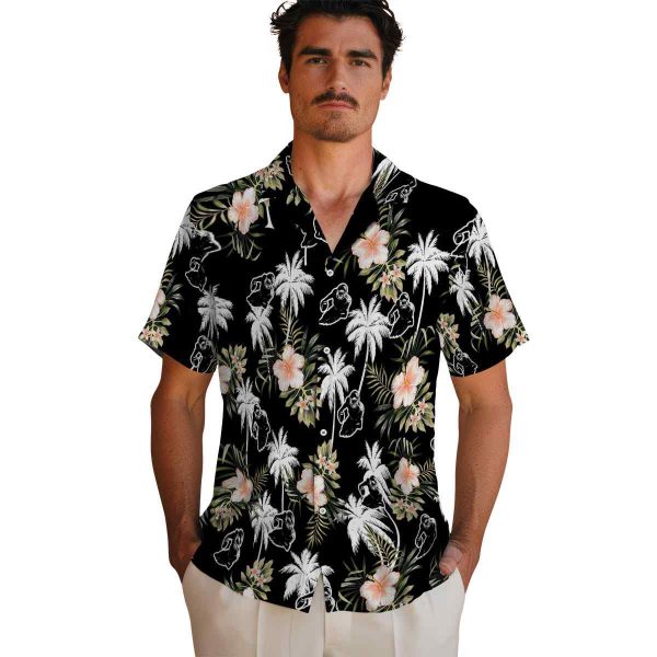 Football Palm Tree Flower Hawaiian Shirt High quality