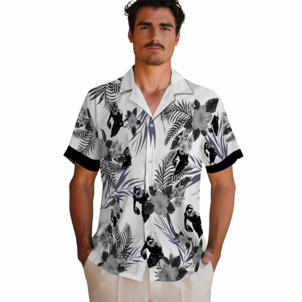 Football Patriotic Hibiscus Design Hawaiian Shirt High quality