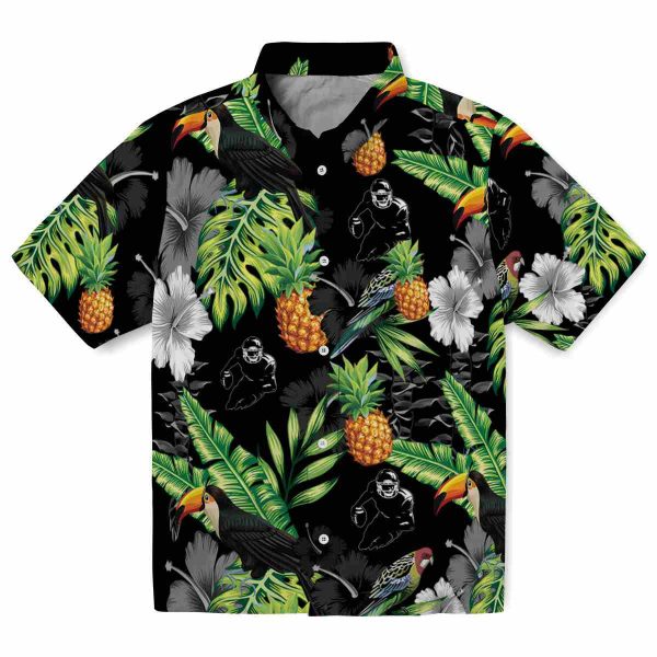 Football Toucan Hibiscus Pineapple Hawaiian Shirt Best selling