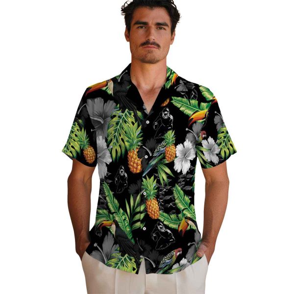 Football Toucan Hibiscus Pineapple Hawaiian Shirt High quality