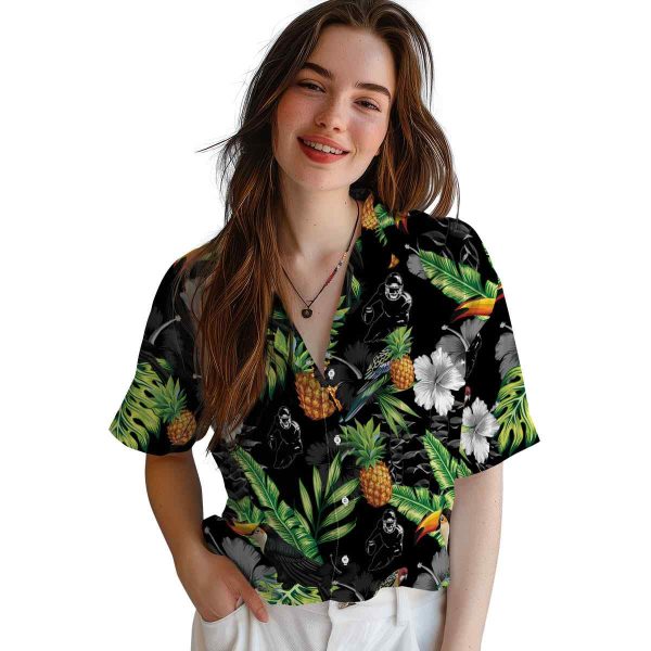 Football Toucan Hibiscus Pineapple Hawaiian Shirt Trendy