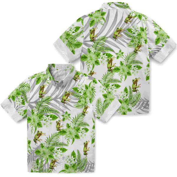 Frog Hibiscus Palm Leaves Hawaiian Shirt Latest Model