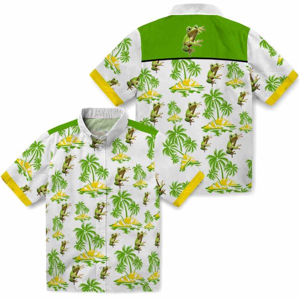 Frog Palm Island Print Hawaiian Shirt Latest Model