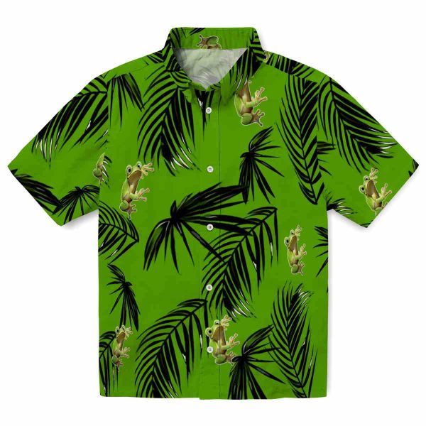 Frog Palm Leaf Hawaiian Shirt Best selling