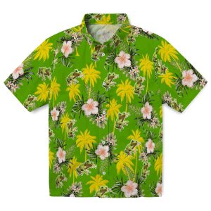 Frog Palm Tree Flower Hawaiian Shirt Best selling