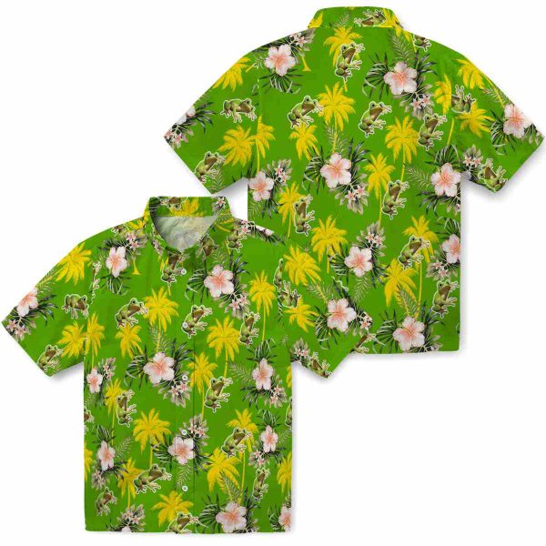 Frog Palm Tree Flower Hawaiian Shirt Latest Model