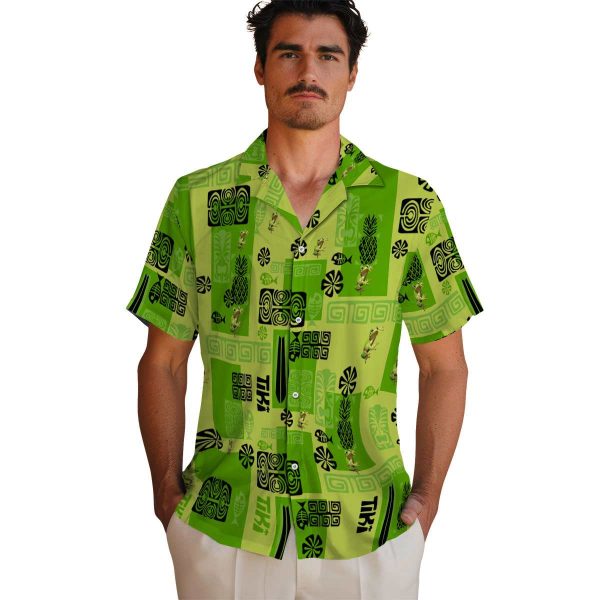 Frog Tribal Symbols Hawaiian Shirt High quality