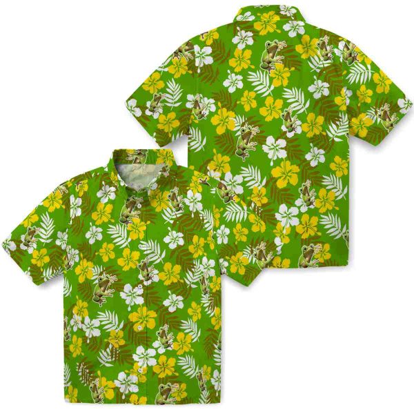 Frog Tropical Floral Hawaiian Shirt Latest Model