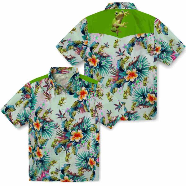 Frog Tropical Foliage Hawaiian Shirt Latest Model