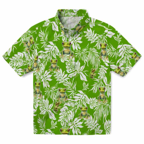 Frog Tropical Leaf Hawaiian Shirt Best selling