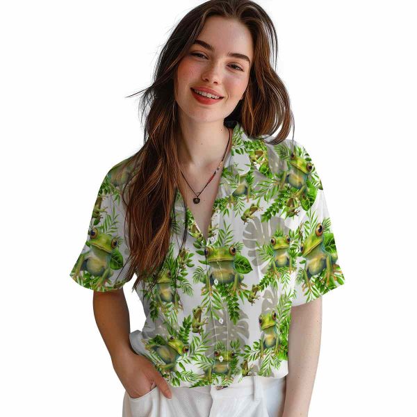 Frog Tropical Leaves Hawaiian Shirt Trendy