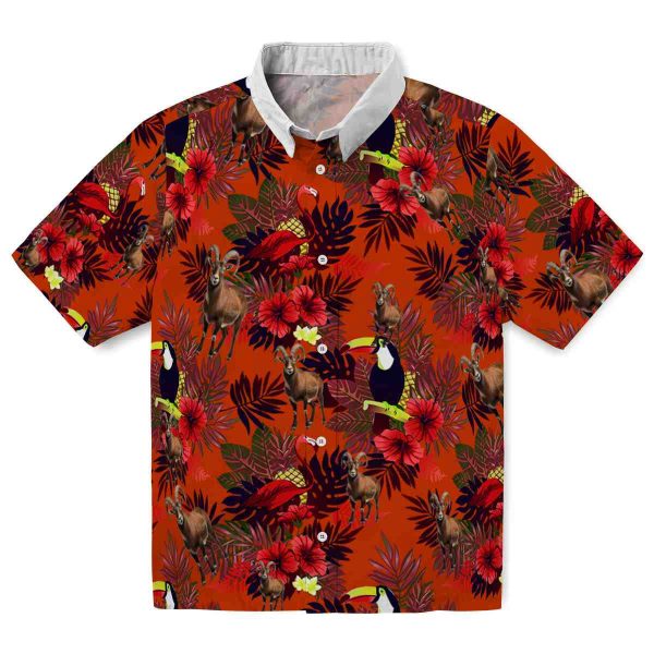 Goat Floral Toucan Hawaiian Shirt Best selling