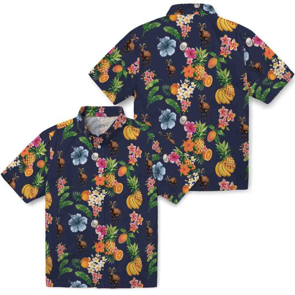 Goat Hibiscus And Fruit Hawaiian Shirt Latest Model