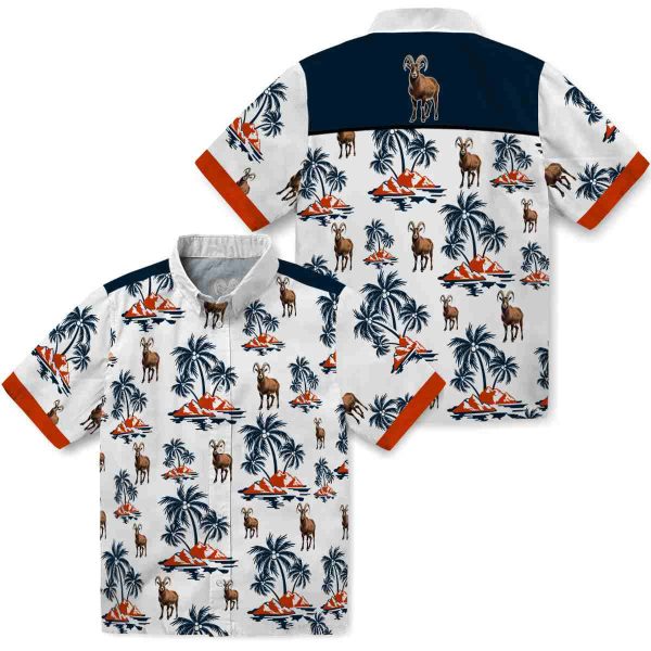 Goat Palm Island Print Hawaiian Shirt Latest Model