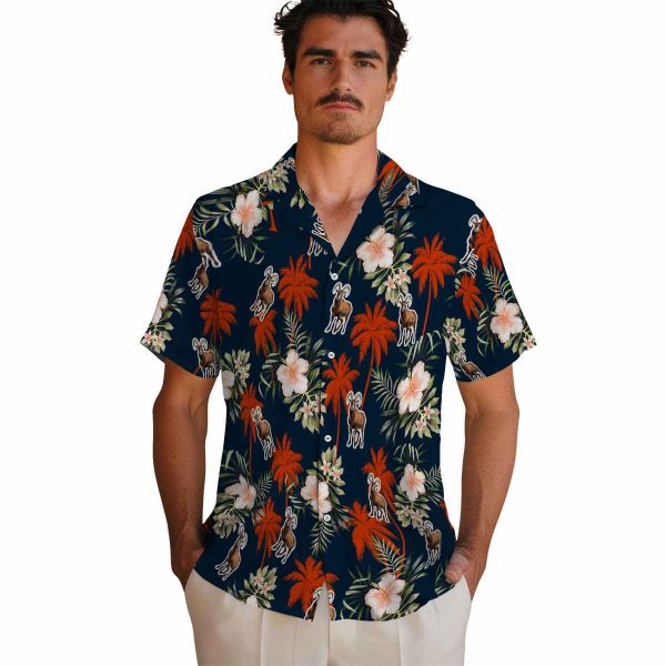 Goat Palm Tree Flower Hawaiian Shirt High quality