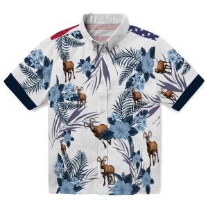 Goat Patriotic Hibiscus Design Hawaiian Shirt Best selling