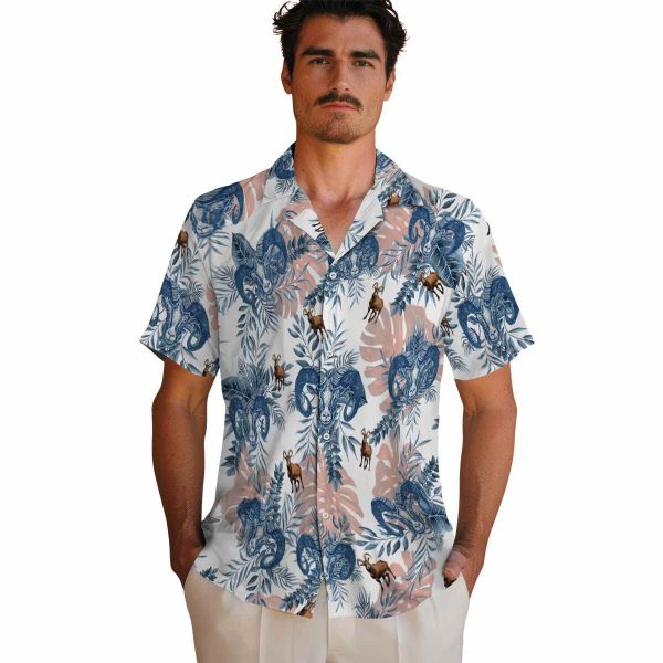 Goat Tropical Leaves Hawaiian Shirt High quality