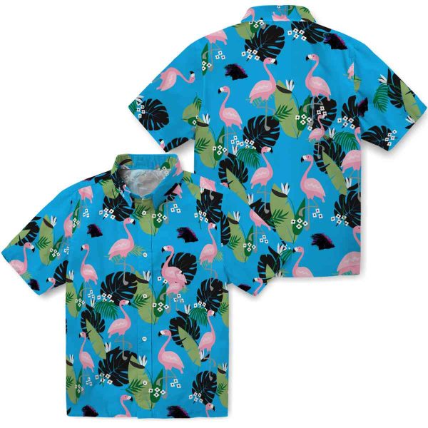 Godzilla Flamingo Leaf Motif Hawaiian Shirt Latest Model