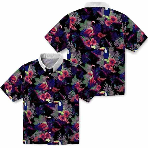 Godzilla Floral Toucan Hawaiian Shirt Latest Model