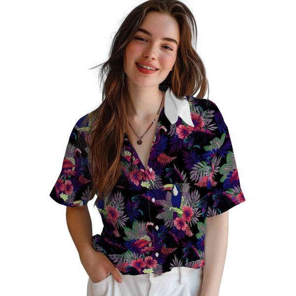 Godzilla Floral Toucan Hawaiian Shirt Trendy