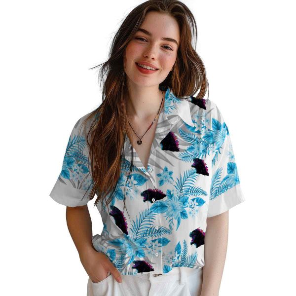 Godzilla Hibiscus Palm Leaves Hawaiian Shirt Trendy