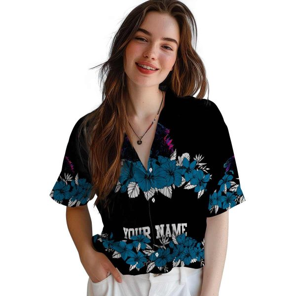 Godzilla Hibiscus Stripe Hawaiian Shirt Trendy