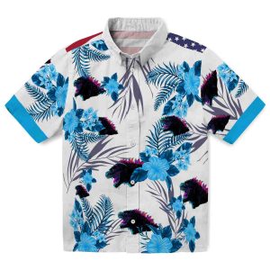 Godzilla Patriotic Hibiscus Design Hawaiian Shirt Best selling