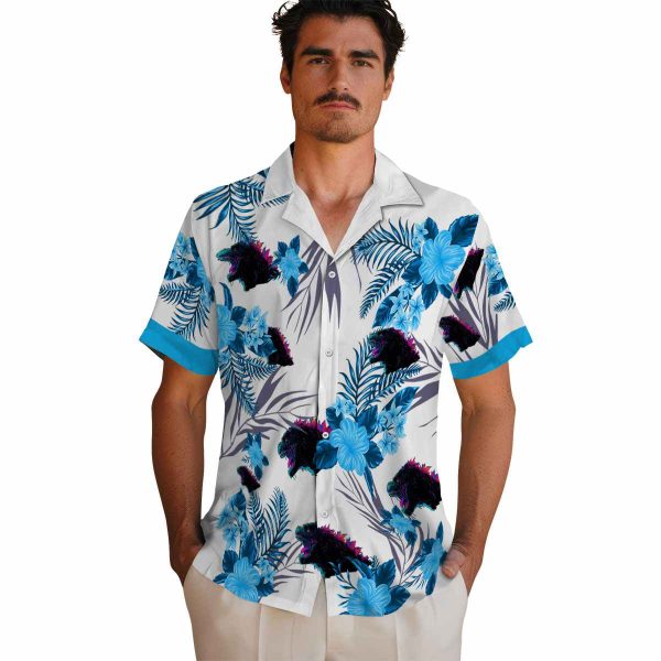 Godzilla Patriotic Hibiscus Design Hawaiian Shirt High quality