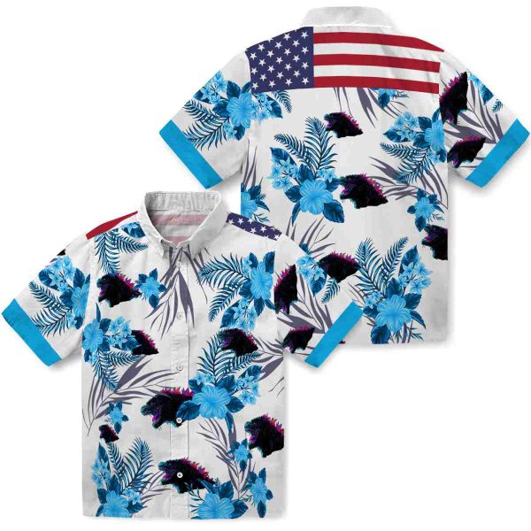 Godzilla Patriotic Hibiscus Design Hawaiian Shirt Latest Model