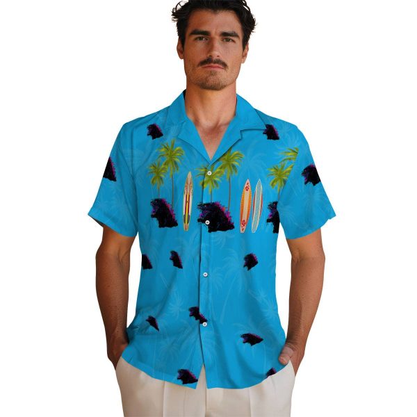 Godzilla Surfboard Palm Hawaiian Shirt High quality