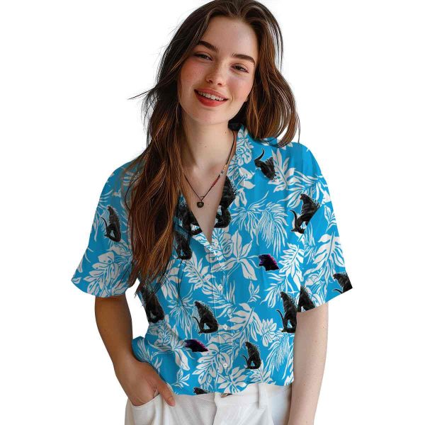 Godzilla Tropical Leaf Hawaiian Shirt Trendy