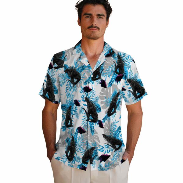 Godzilla Tropical Leaves Hawaiian Shirt High quality