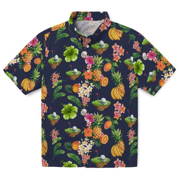 Golf Hibiscus And Fruit Hawaiian Shirt Best selling