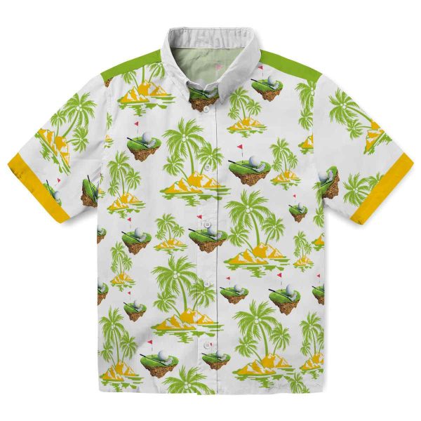 Golf Palm Island Print Hawaiian Shirt Best selling