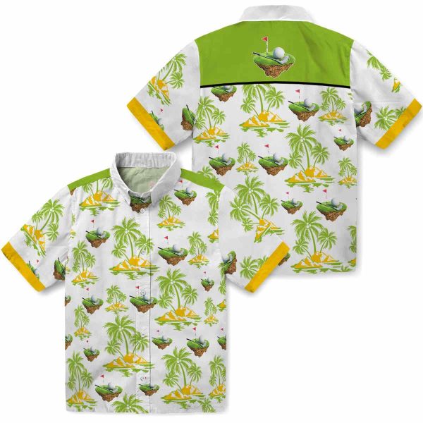 Golf Palm Island Print Hawaiian Shirt Latest Model